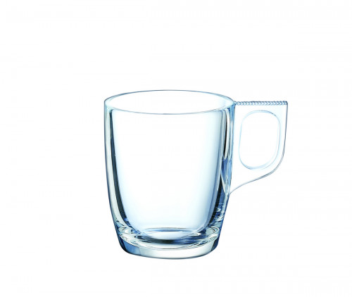 Mug rond transparent verre trempé 25 cl Ø 10,4 cm Voluto Arcoroc