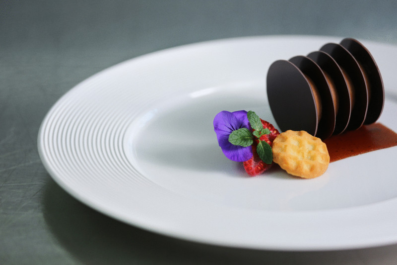 Assiette plate rond blanc porcelaine vitrifiée Ø 28,5 cm Evolution Rak
