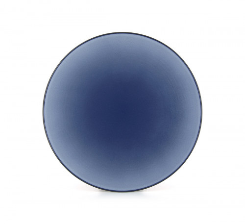 Assiette coupe plate rond bleu porcelaine culinaire Ø 28 cm Equinoxe Revol