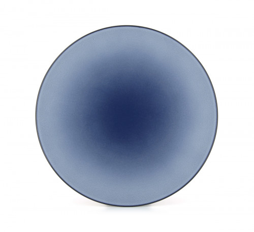 Assiette coupe plate rond bleu porcelaine culinaire Ø 31,5 cm Equinoxe Revol