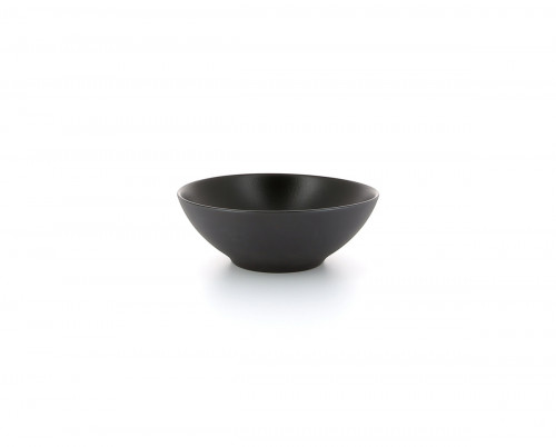 Assiette coupe creuse rond noir porcelaine culinaire Ø 15 cm Equinoxe Revol