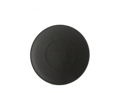 Assiette coupe plate rond noir porcelaine culinaire Ø 21,5 cm Equinoxe Revol