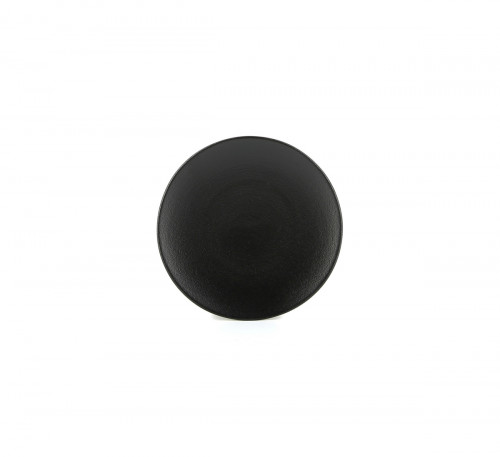 Assiette coupe plate rond noir porcelaine culinaire Ø 16 cm Equinoxe Revol