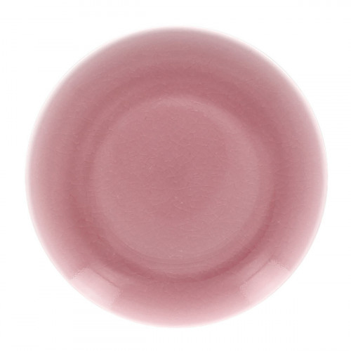 Assiette coupe plate rond rose porcelaine vitrifiée Ø 26,7 cm Vintage Rak