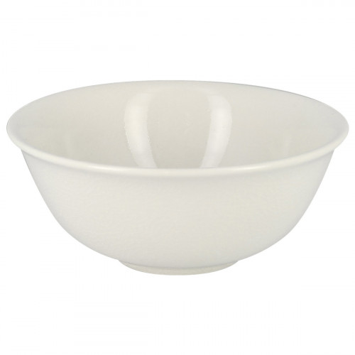 Bol rond blanc porcelaine vitrifiée Ø 16 cm Vintage Rak
