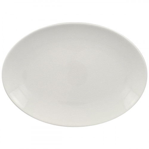 Plat ovale blanc porcelaine vitrifiée 32 cm Vintage Rak