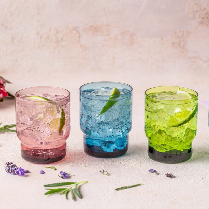 Gobelet forme basse violet verre 22 cl Artic Pro.mundi
