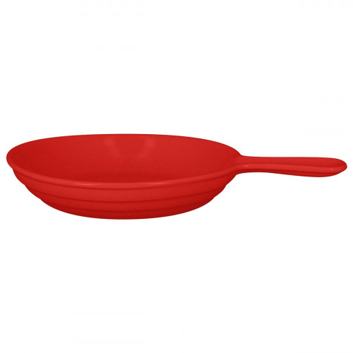 Poêlon rond rouge porcelaine vitrifiée Ø 12 cm Chefs Fusion Rak