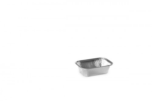 Barquette rectangulaire gris aluminium 12,9x8,7x4 cm 22,5 cl (100 pièces)