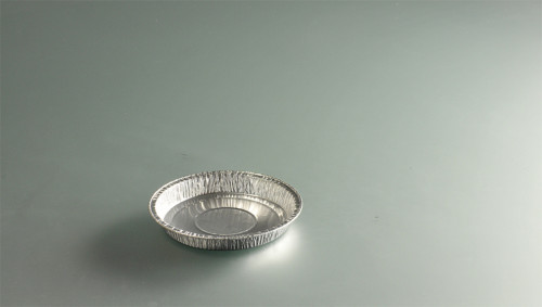 Tourtière rond gris aluminium Ø 13,8 cm 22 cl (100 pièces)