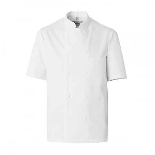 Veste de cuisine homme manche courte blanc XL Ideal Molinel