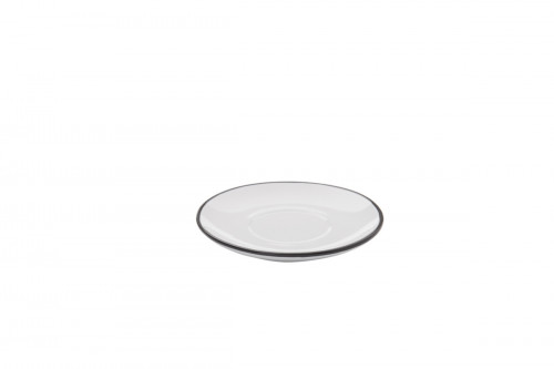 Sous-tasse à expresso rond blanc grès émaillé Ø 11 cm Bistrot Pro.mundi