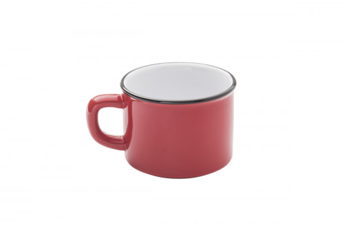 Mug rond noir grès émaillé 25 cl Ø 8,5 cm Bistrot Pro.mundi