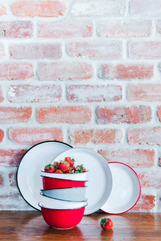 Bol rond rouge grès émaillé Ø 16 cm Bistrot Pro.mundi