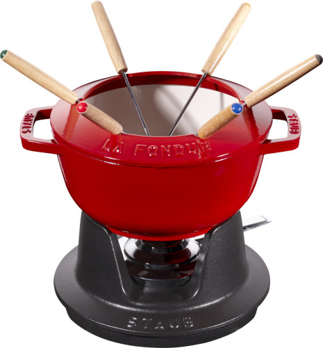 Service à fondue fonte d'acier Ø 16 cm 21,7x16,7x8,4 cm 1,1 L Staub