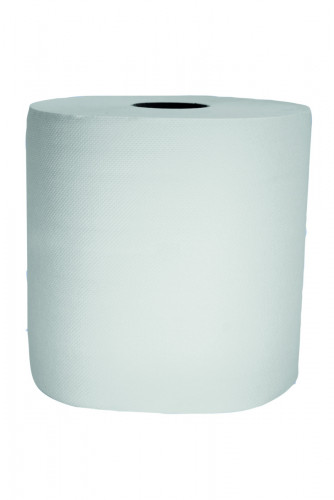 Bobine à dévidage central blanc ouate de cellulose 19,4x30 cm (2 pièces)