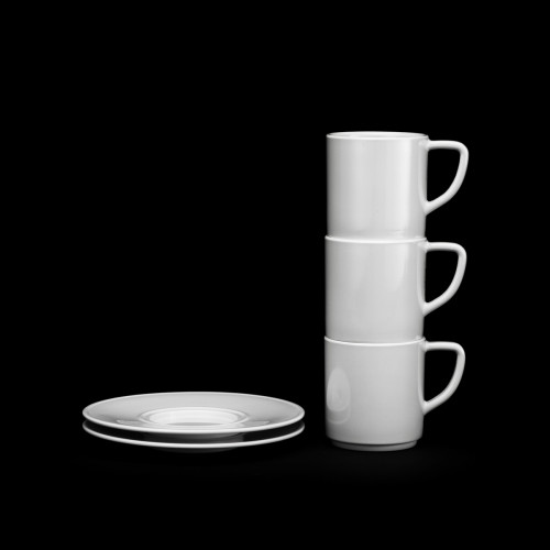 Sous-tasse à expresso rond blanc mélamine Ø 11,5 cm Prestige Platex