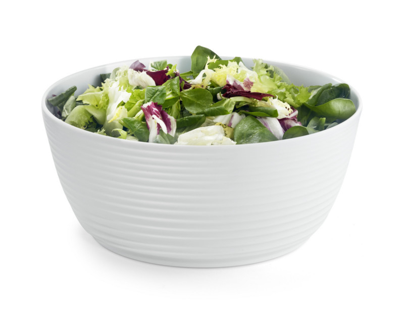 Saladier rond blanc mélamine Ø 26 cm Wave Platex