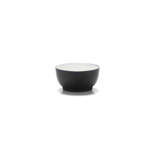 Bol rond noir mélamine 46 cl Ø 12 cm Wave Platex