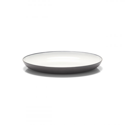 Assiette plate rond blanc mélamine Ø 26 cm Wave Platex