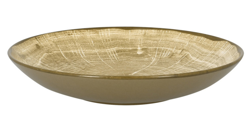Assiette coupe creuse rond moss porcelaine vitrifiée Ø 25,9 cm Woodart Rak