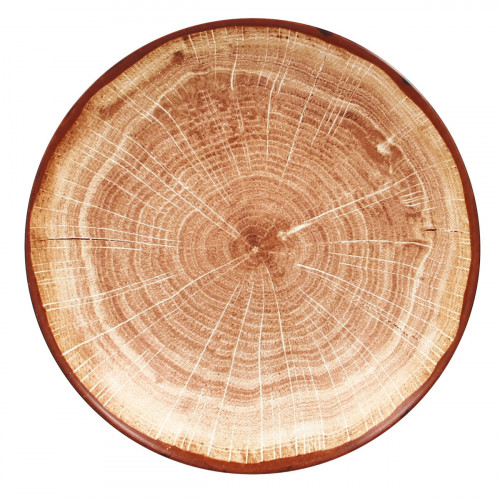 Assiette coupe creuse rond timber porcelaine vitrifiée Ø 22,2 cm Woodart Rak