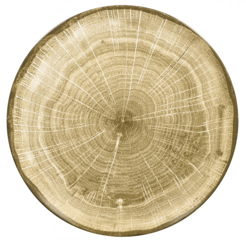 Assiette coupe plate rond moss porcelaine vitrifiée Ø 26,7 cm Woodart Rak