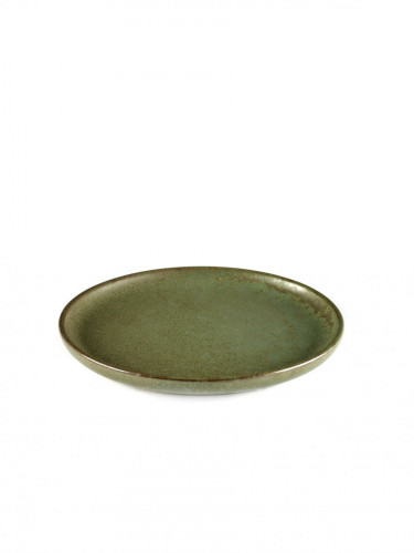Assiette plate rond camogreen grès émaillé Ø 16 cm Surface Serax