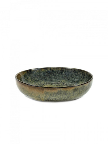 Assiette creuse rond indi grey grès émaillé Ø 16 cm Surface Serax
