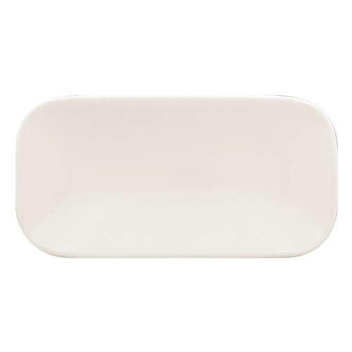 Assiette plate rectangulaire ivoire porcelaine vitrifiée 22x10,9 cm Aurea Rak