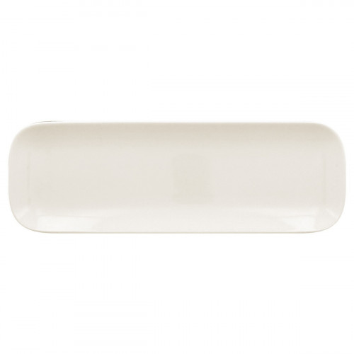 Assiette plate rectangulaire ivoire porcelaine vitrifiée 33,2x10,8 cm Aurea Rak
