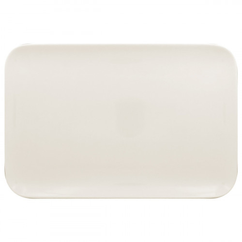 Assiette plate rectangulaire ivoire porcelaine vitrifiée 33,4x20 cm Aurea Rak