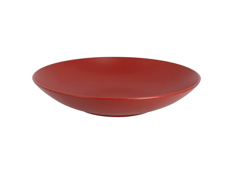 Assiette creuse rond rouge porcelaine vitrifiée Ø 25,9 cm Neo Fusion Rak