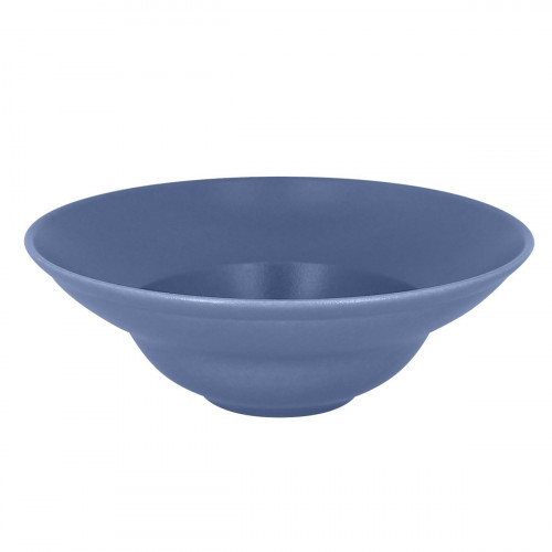 Assiette extra creuse rond Bleu lavande porcelaine vitrifiée Ø 22,7 cm Neo Fusion Rak