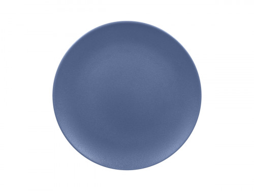 Assiette plate rond bleu porcelaine vitrifiée Ø 20,9 cm Neo Fusion Rak
