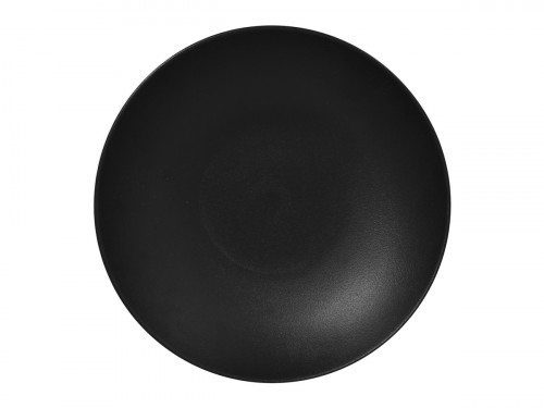 Assiette creuse rond noir porcelaine vitrifiée Ø 25,9 cm Neo Fusion Rak