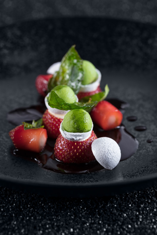 Assiette coupe creuse rond noir porcelaine vitrifiée Ø 25,9 cm Karbon Rak