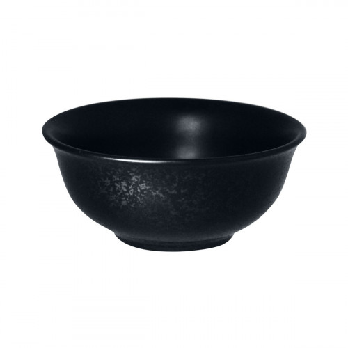 Bol rond noir porcelaine vitrifiée Ø 10,5 cm Karbon Rak