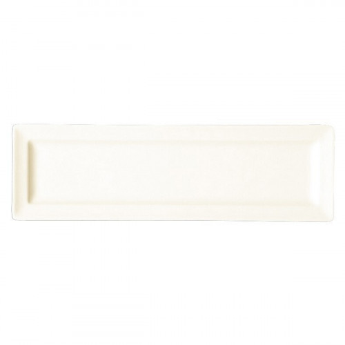Assiette plate rectangulaire ivoire porcelaine vitrifiée 20,7x7,1 cm Classic Gourmet Rak