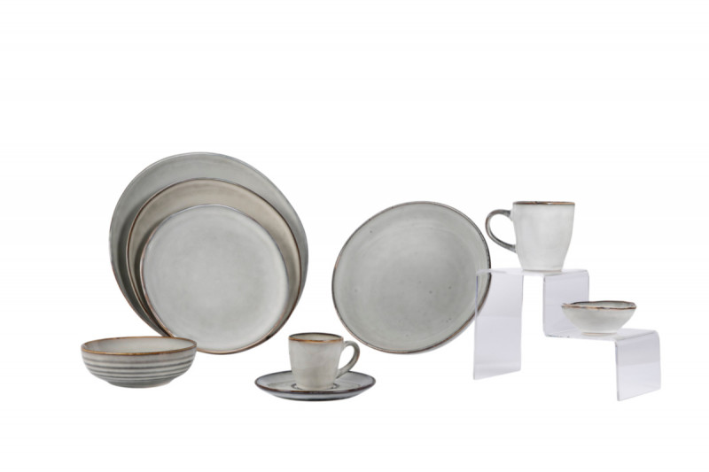 Coupelle rond gris grès émaillé Ø 14 cm Sky Pro.mundi