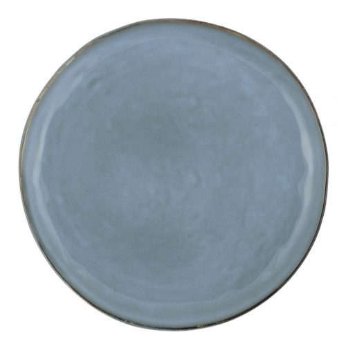 Assiette plate rond bleu grès émaillé Ø 28 cm Sky Pro.mundi