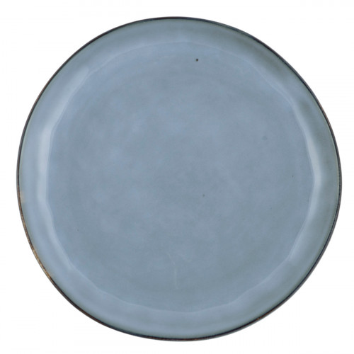 Assiette plate rond bleu grès émaillé Ø 24 cm Sky Pro.mundi
