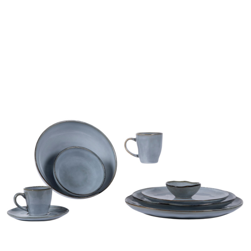 Coupelle rond bleu grès émaillé Ø 14 cm Sky Pro.mundi