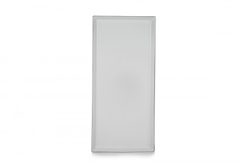 Assiette plate rectangulaire blanc porcelaine culinaire 32,5x15 cm Equinoxe Revol