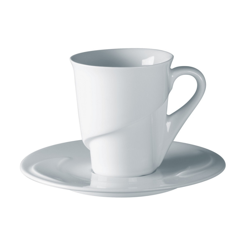 Tasse à café lungo rond blanc porcelaine vitrifiée 25 cl Ø 9 cm Delissea Rak