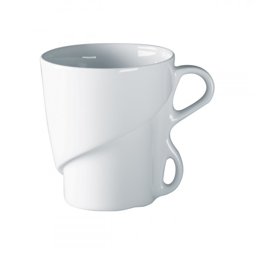 Mug rond blanc porcelaine vitrifiée 32 cl Ø 9 cm Delissea Rak
