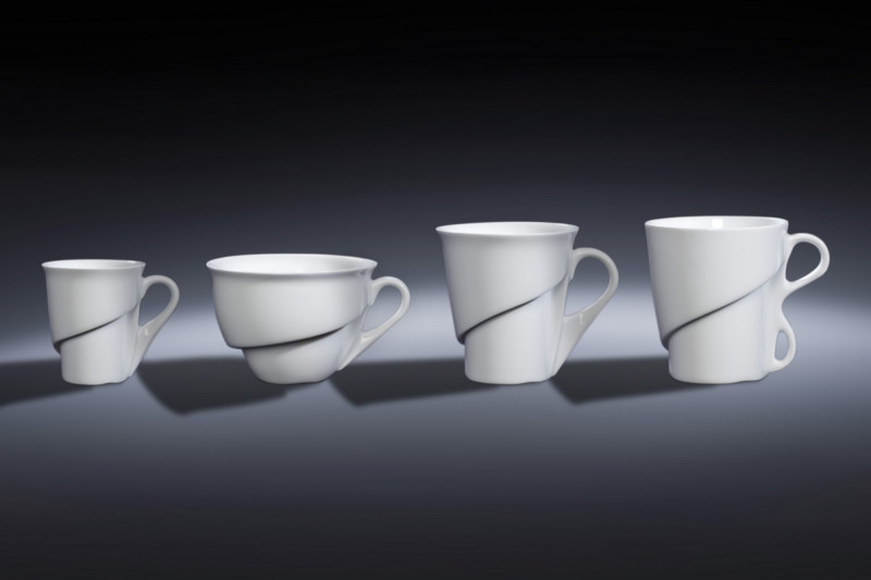 Mug rond blanc porcelaine vitrifiée 32 cl Ø 9 cm Delissea Rak