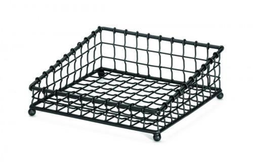 Panier carré noir acier 30,5 cm Grand Master Tablecraft