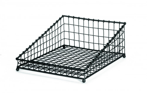 Panier rectangulaire noir acier 49,5 cm Grand Master Tablecraft