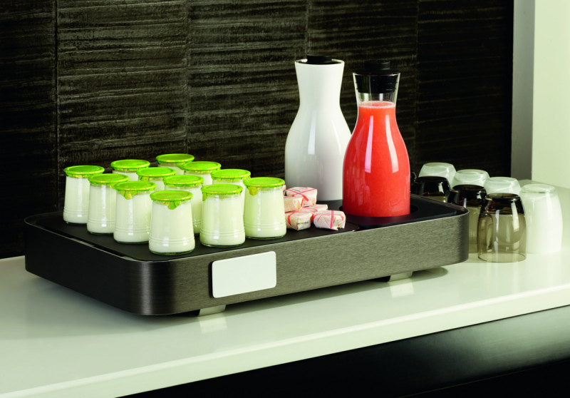 Plateau GN1/3 acrylique noir 32,5x17,5 cm Evento Degrenne